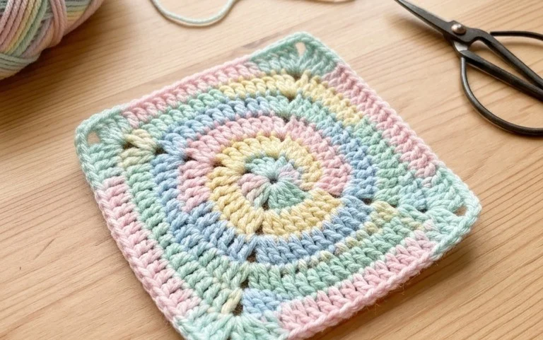 Spiral Granny Square Pattern: Free Beginner Tutorial