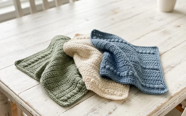 How to Crochet Dishcloths: 2 Free Patterns for Beginners