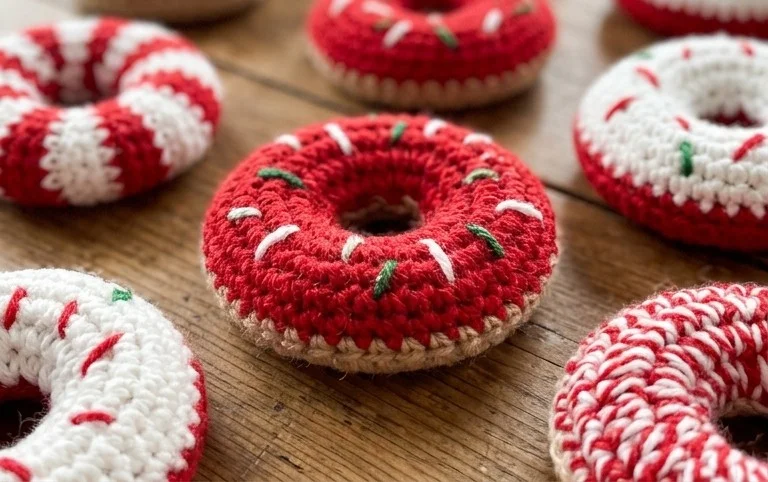 12 Weeks of Christmas: Cheery Christmas Donuts – Crochet Pattern