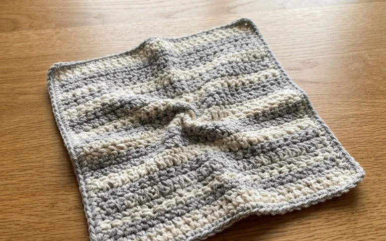 Easy Textured Crochet Dishcloth: Free Beginner Pattern