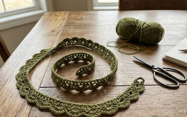 How to Crochet a Lace Cord: Free Beginner Pattern