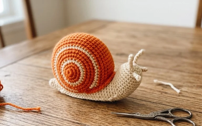 Easy Crochet Snail Amigurumi: Free Step-by-Step Pattern