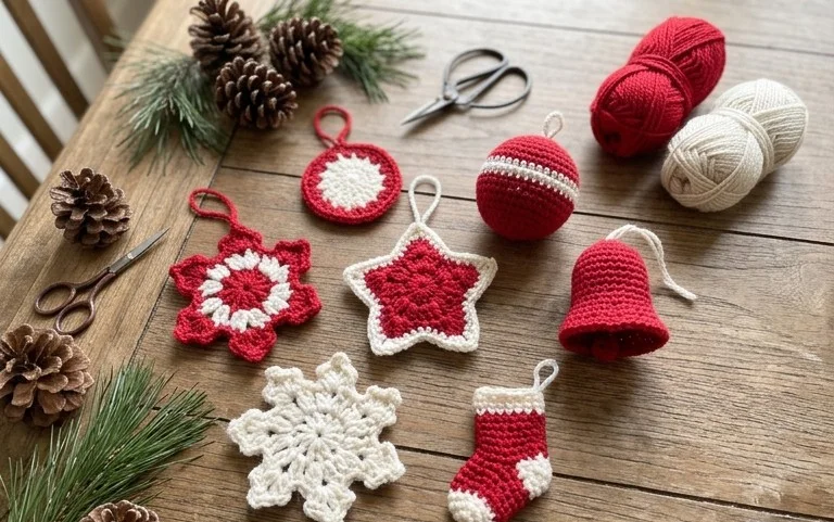 30+ Free Crochet Christmas Ornament Patterns to Make