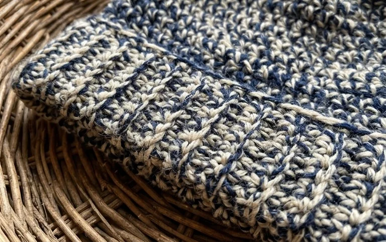 Winter Ski Beanie Hat for Men Free Crochet Pattern