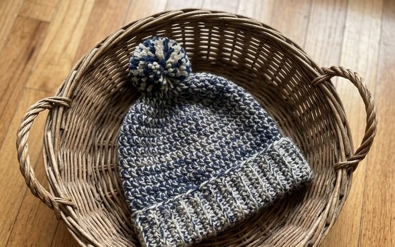 Easy Men’s Winter Ski Beanie: Free Crochet Pattern